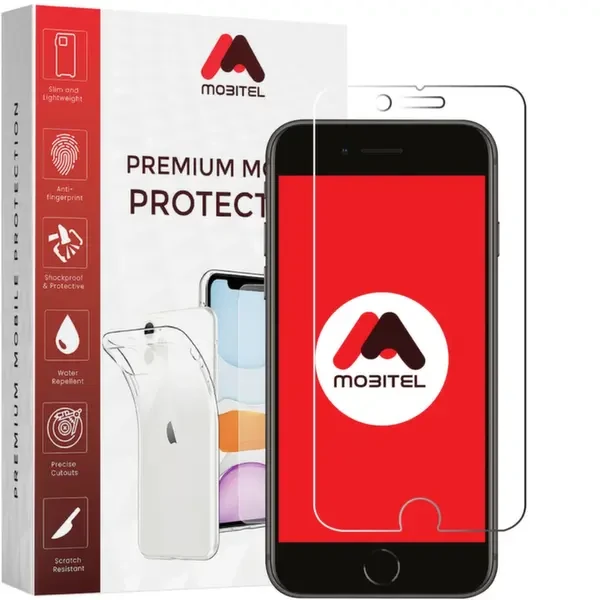 Mobitel Tempered Glass Clear Screen Protector for iPhone 7 Plus, iPhone 8Plus